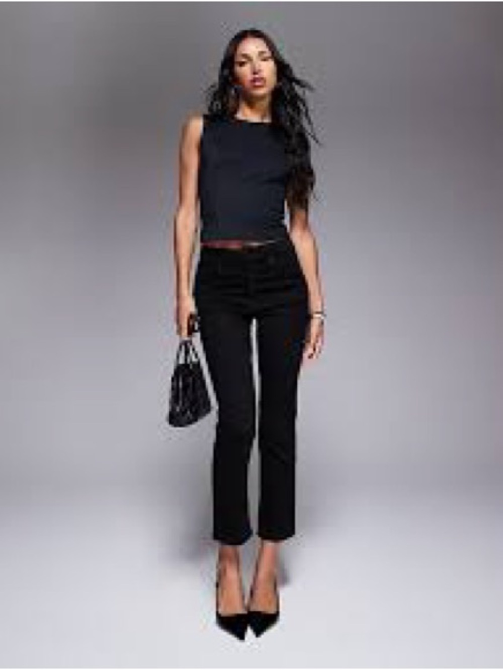 Good American Always Fits Good Legs Straight Jeans Black size 14-18